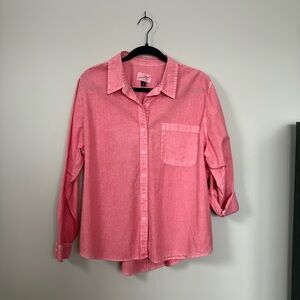 Universal Thread Pink Long Sleeves Button Down Shirt Size XXL